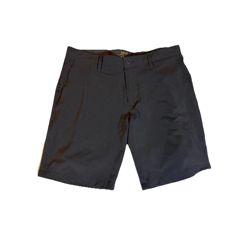 Polo Ralph Lauren Performance Shorts Men's Size 30 Black Stretch Red Pony Golf